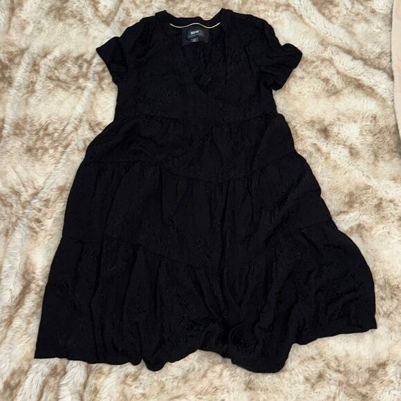 Maeve by Anthropologie Tiered Black Mini Dress | Sz XS - Picture 2 of 8